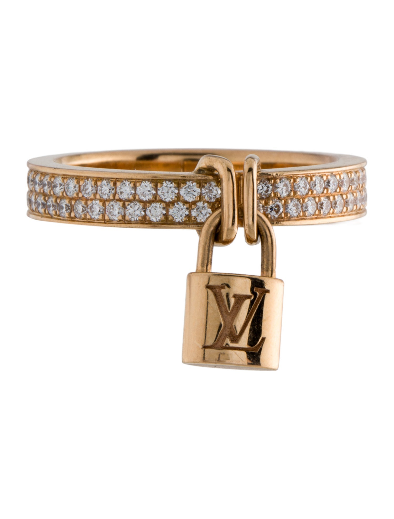 Louis Vuitton 18K Diamond Lockit Band